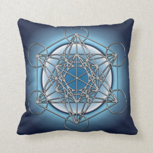 Metatrons Cube Throw Pillow