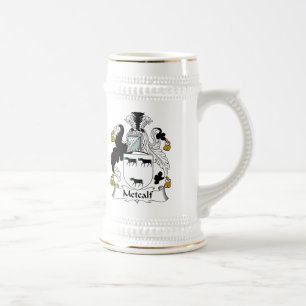 Metcalf Family Crest Beer Stein