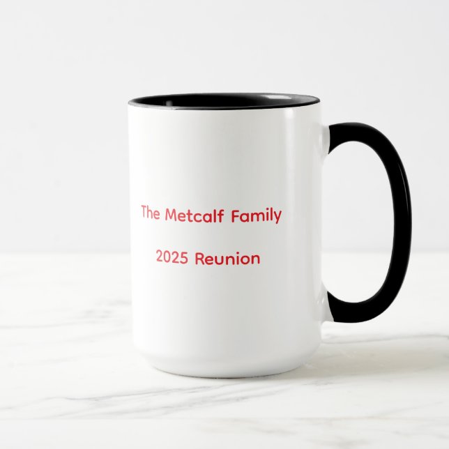 Metcalf Family Reunion 2025 Café Mug 2.0 (Droite)