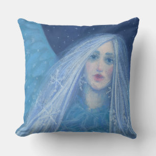 Metelitsa Snow Girl Snegurochka Christmas Angel Throw Pillow