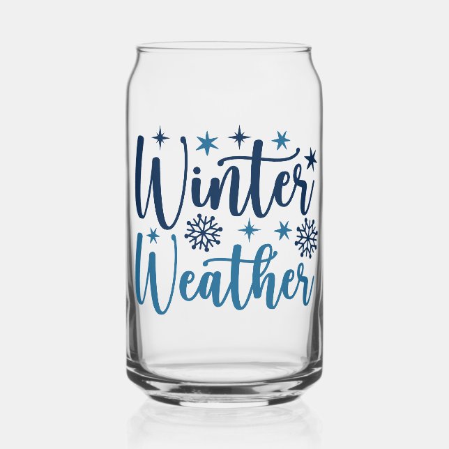 Météo d'hiver - Typographie des Fêtes Neiges (Recto)
