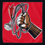 Meteor Might Bandana<br><div class="desc">Yo,  I heard you like meteor hammers with flags,  so I put a meteor hammer with a flag on your meteor hammer flag!</div>