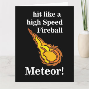 Meteor Shooting Star Fireball Meteor Card