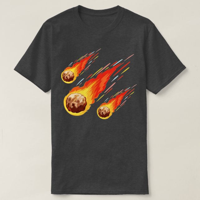 Meteor shower - Asteroids Space Galaxy Astronauts  T-Shirt (Design Front)