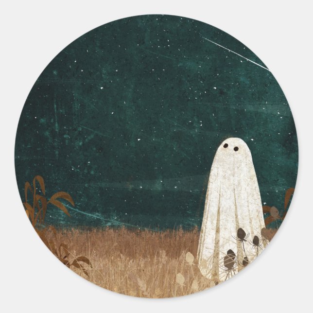 Meteor Shower Classic Round Sticker (Front)