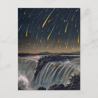 Meteor Storm over Niagara Falls, c. 1833 Postcard
