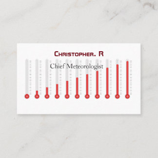 Meteorological Weather related Standard Matte Calling Card