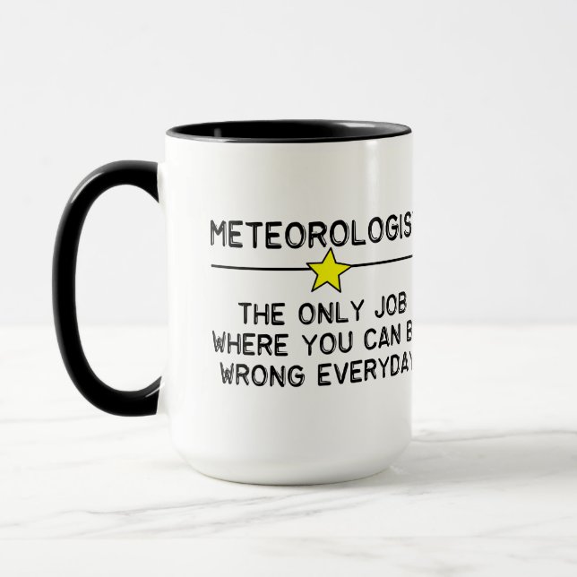 Meteorologist Job Mug (Left)