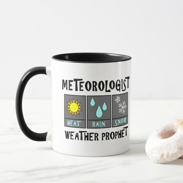 Meteorologist Weather Prophet Mug (With Donut)