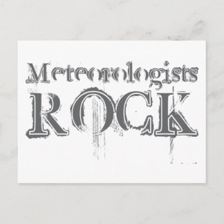 Meteorologists Rock Postcard
