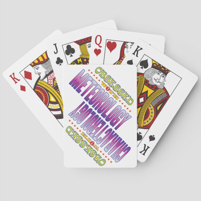 Meteorology 2 Obsessed Playing Cards (Back)