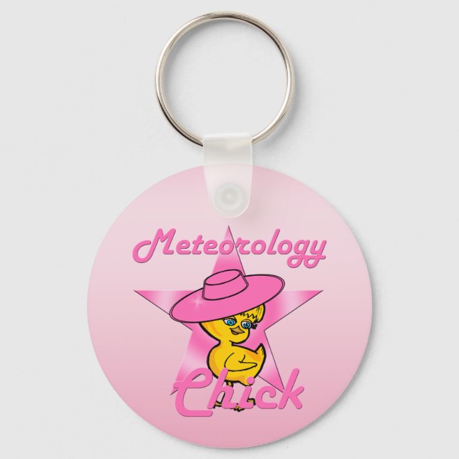 Meteorology Chick #8 Keychain (Front)
