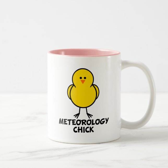 Meteorology Chick Two-Tone Coffee Mug (Right)