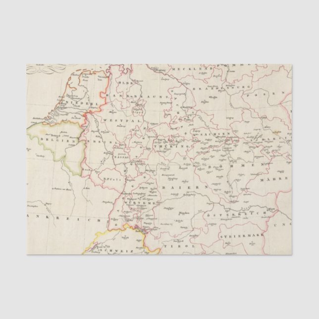 meterological stations throughout Central Europe Tissue Paper (Front)