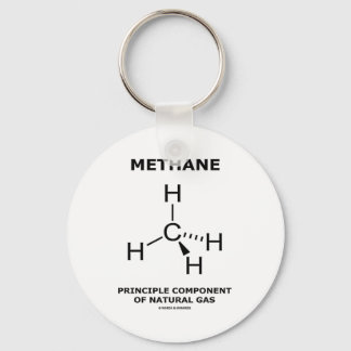 Methane Principle Component Of Natural Gas Keychain