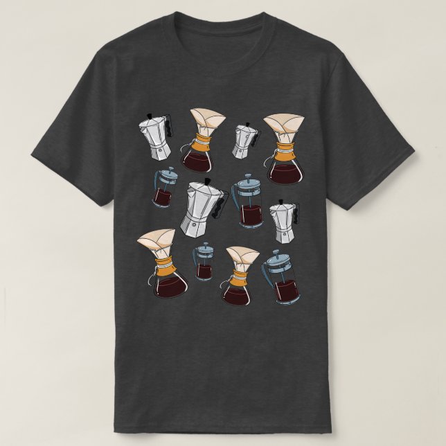 Méthodes de brassage de café TShirt classique (Design devant)