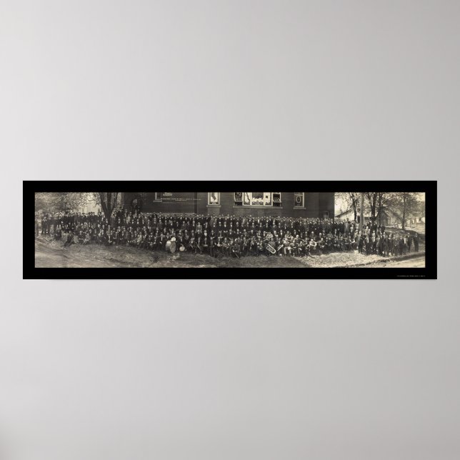 Methodist Bible Class Photo 1911 Poster (Front)
