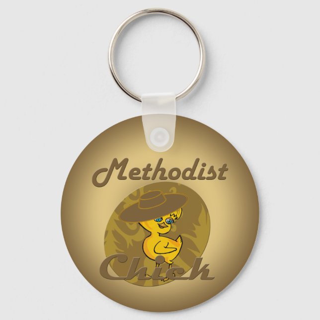 Methodist Chick #6 Keychain (Front)
