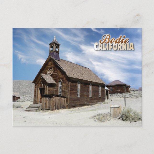 Methodist Church, Bodie Ghost Town, California Postcard (Front)
