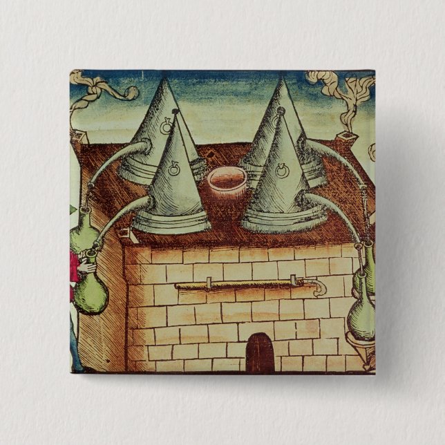 Methods of Distillation 2 Inch Square Button (Front)