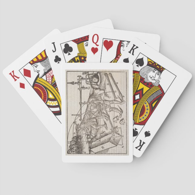Methods of moving stone blocks, from 'Di Lucio Vit Playing Cards (Back)