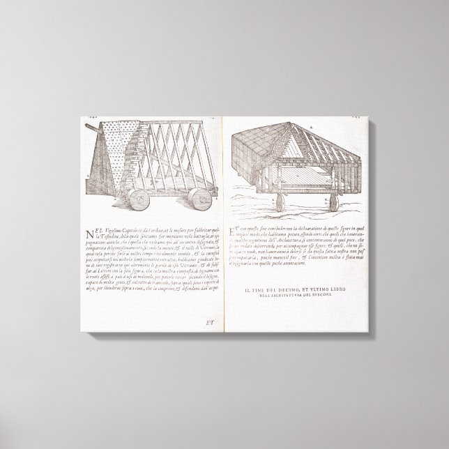 Methods of transporting pre-fabricated roofs to th canvas print (Front)