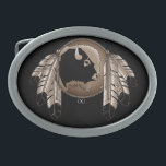 Metis Belt Buckle First Nations Wildlife Buckle<br><div class="desc">Metis Wildlife Belt Buckle and Metis Belt Buckles First Nations Spirit Buffalo Art Buckles, Shirts & Gifts for Men, Women, Kids, Home & Office Metis Art Belt Buckles, Gifts, Spirit Buffalo w. Eagle Feathers Art Gifts featuring the Canadian Metis First Nations Gifts Design by Artist / Designer Kim Hunter. See...</div>