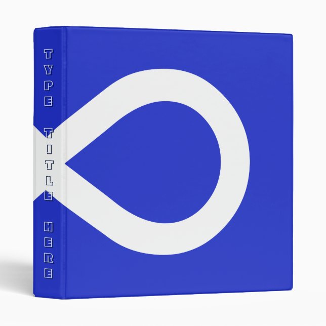 Metis Classeur Drapeau Personnalisé Metis Album ph (Devant/Côté)