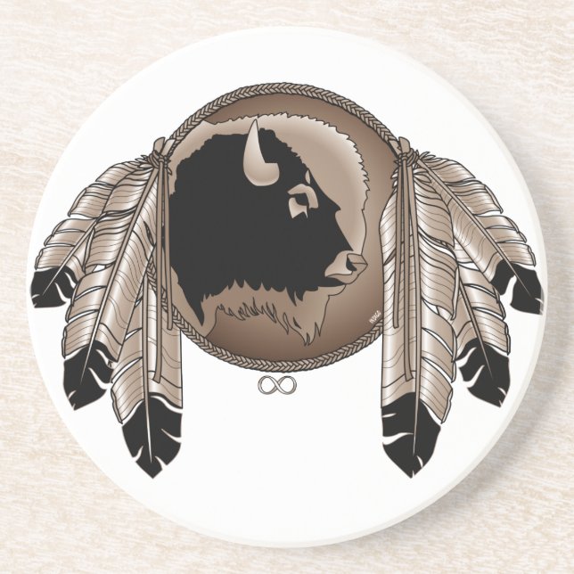 Metis Coasters First Nations Pride Wildlife Gifts (Front)