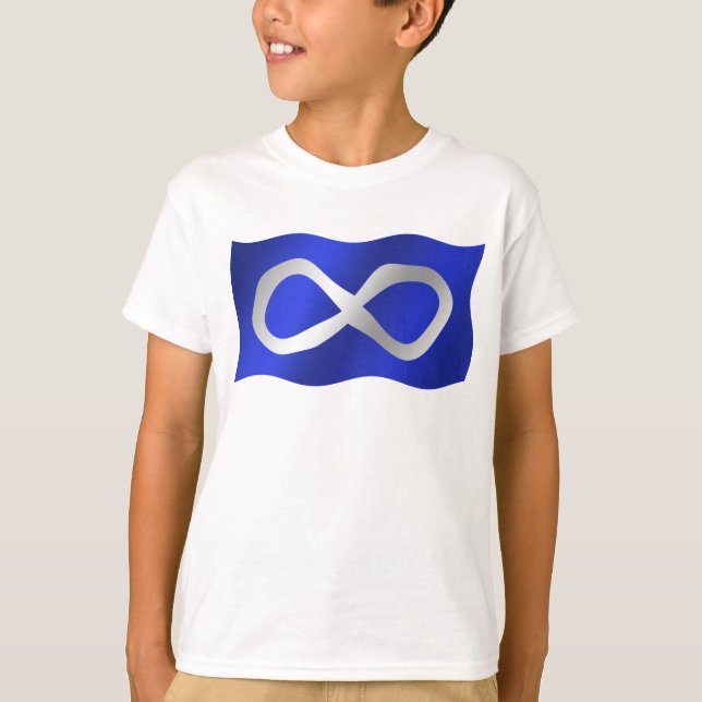 Metis Drapeau Enfants T-shirt Première nation Tee  (Devant)