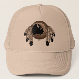 Metis First Nation Cap Buffalo Wildlife Cap