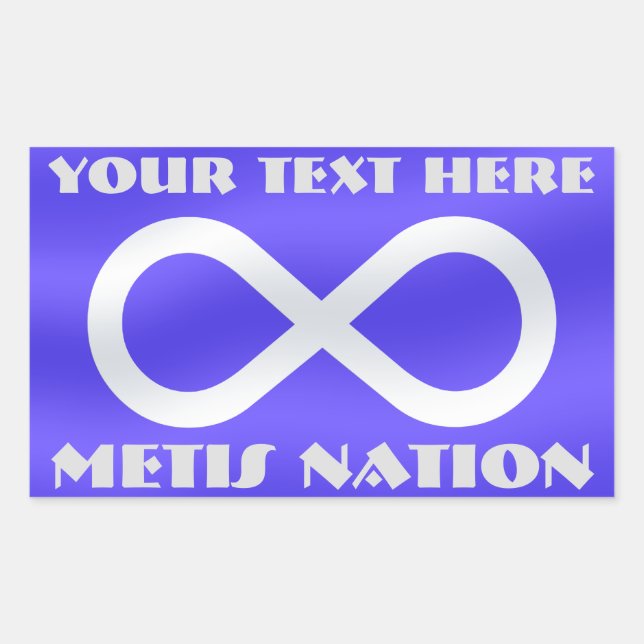Metis Flag Art Stickers Personalized Metis Sticker (Front)