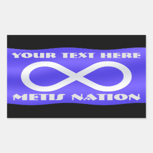 Metis Flag Art Stickers Personalized Metis Sticker