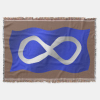 Metis Flag  Blanket First Nations Throw Blankets