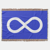 Metis Flag  Blanket First Nations Throw Blankets