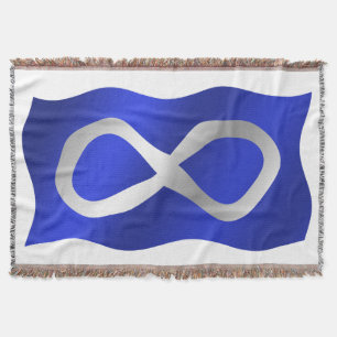Metis Flag  Blanket First Nations Throw Blankets