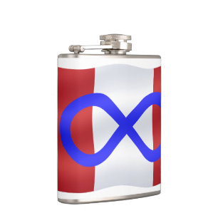 Metis Flag Flask Personalized Metis Drink Flasks