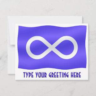 Metis Flag Invitations Personalized Metis Art Card