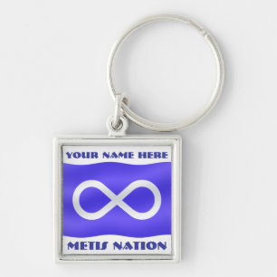 Metis Flag Keychain Personalized Metis Key Chain