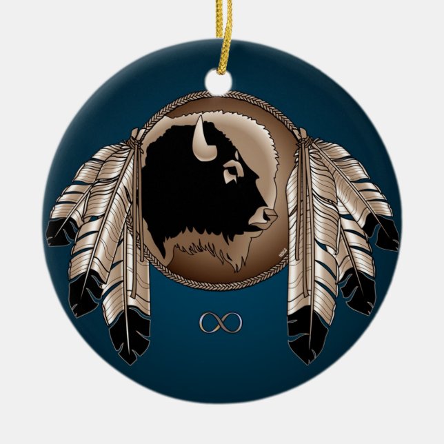 Metis Gifts Ornament First Nations Metis Keepsakes (Front)