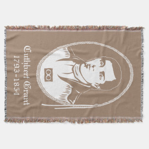 Metis Hero Blanket Cuthbert Grant Throw Blankets