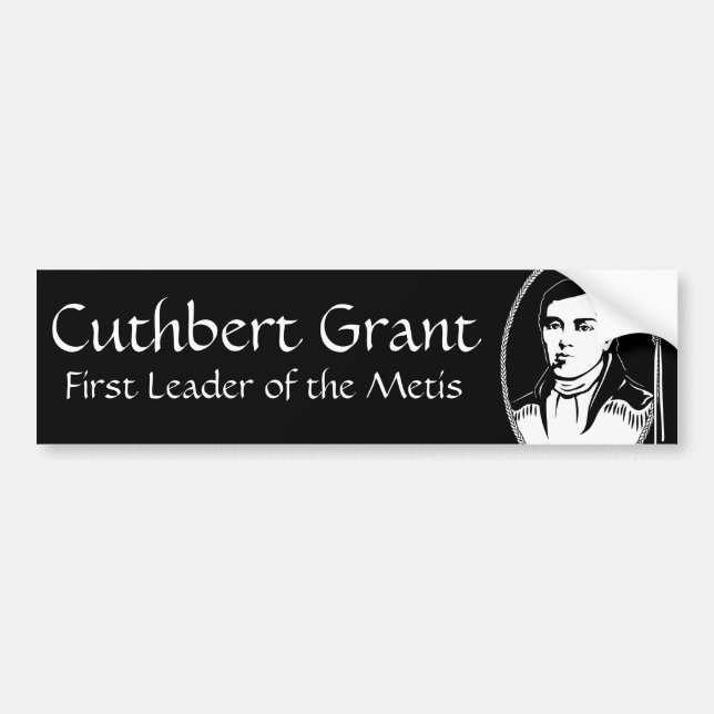 Metis Nation Bumper Sticker Cuthbert Grant Sticker (Front)