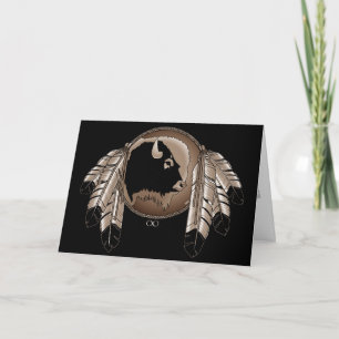 Metis Nation Card Native Wildlife Greeting Card