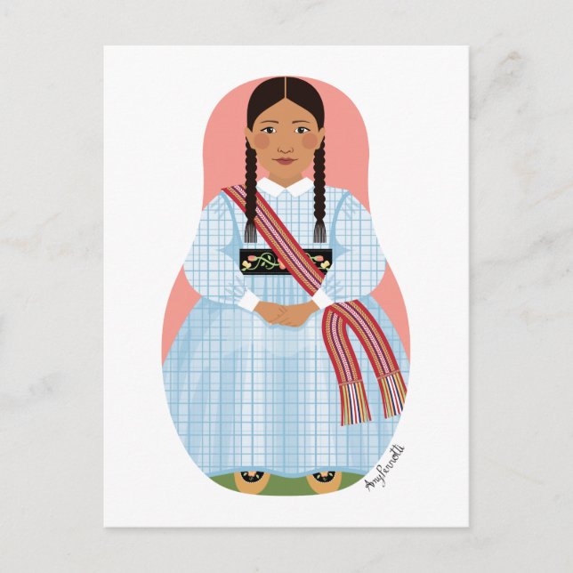 Métis Nation of Canada Matryoshka Postcard (Front)