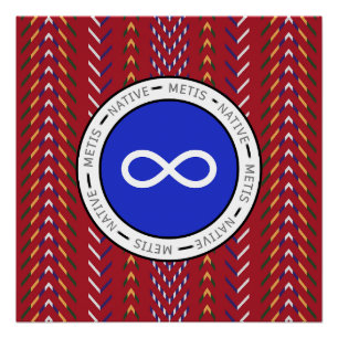 Métis Native Art Poster