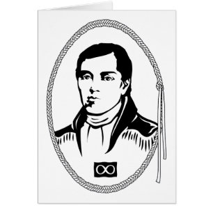 Metis Pride Cards Personalized Cuthbert Grant Card