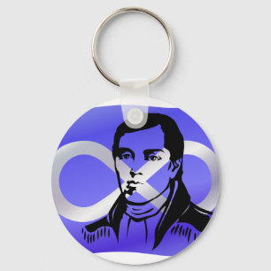 Metis Pride Keychain Metis Leader Cuthbert Grant G