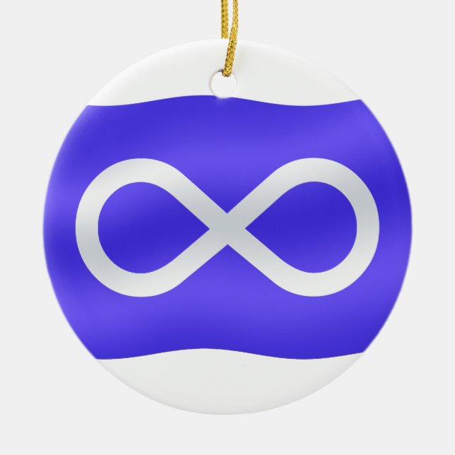 MetisFlag Ornament First Nations Keepsakes (Front)