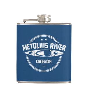 Metolius River Oregon Kayaking Hip Flask