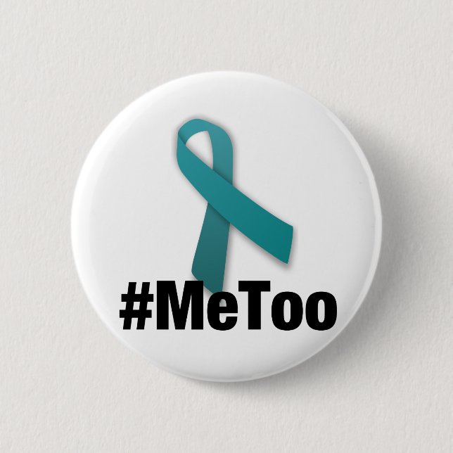 #MeToo Design with Ribbon 2 Inch Round Button (Front)